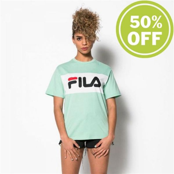 Camisetas Fila Mulher Verdes - Fila Allison Tee Classic Lichen Outlet Portugal,TXKA-19476